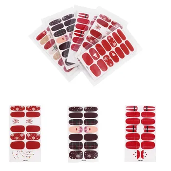 

8 Sheets Colorful Christmas 3D Nail Cover Nails Sticker Nail Patch