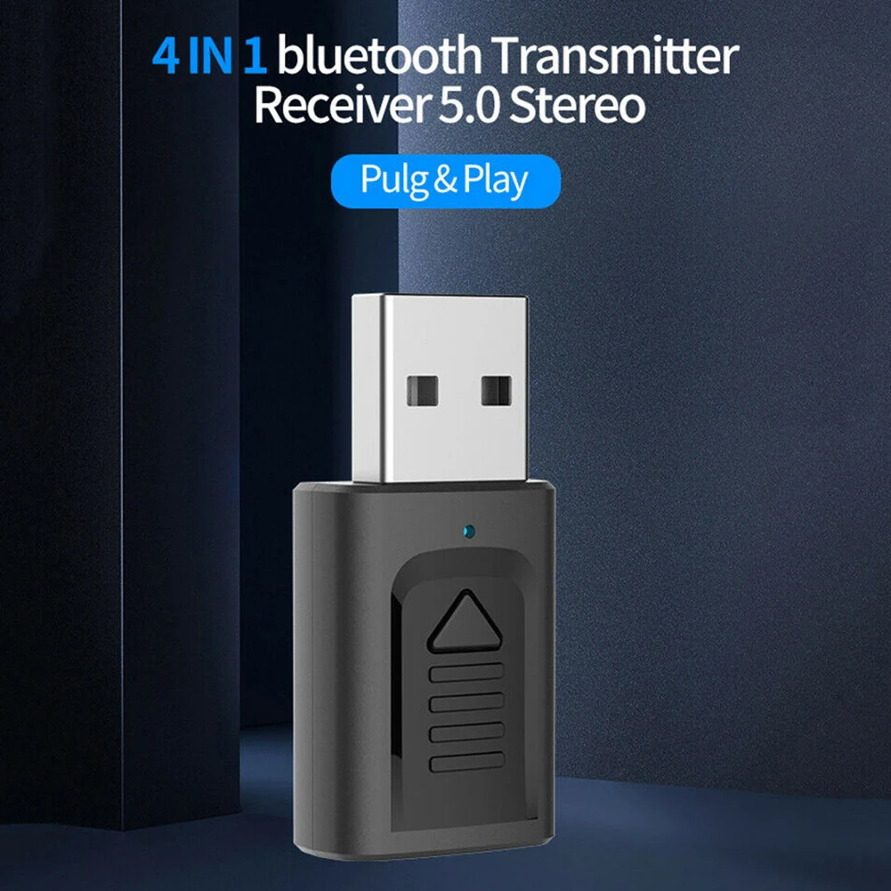 

4 in 1 USB Bluetooth Transmitter Receiver 5.0 Computer USB Bluetooth Adapter