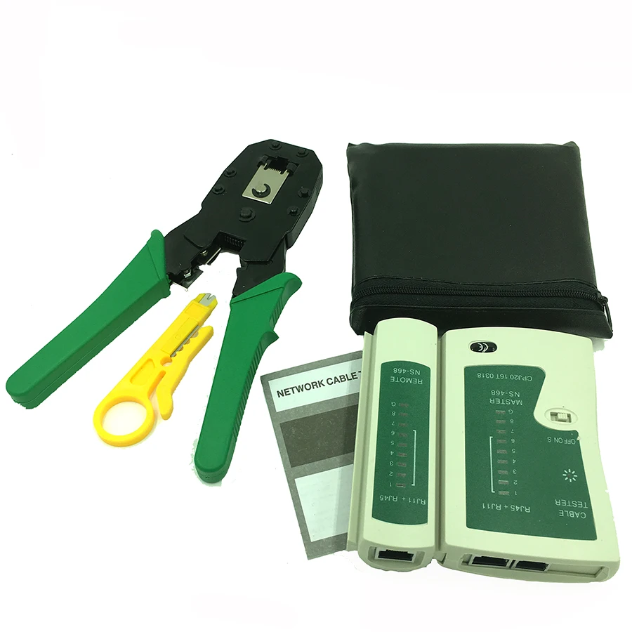 Stripping Crimping Pliers Network Cable Clamp Pliers + Professional Network Cable Tester RJ45 RJ11 RJ12 CAT5 UTP LAN Tester wire stripper stripping pliers crimping tool crimping tools wire stripping pliers crimping pliers wire pliers universal pliers hand tools multifunctional tools