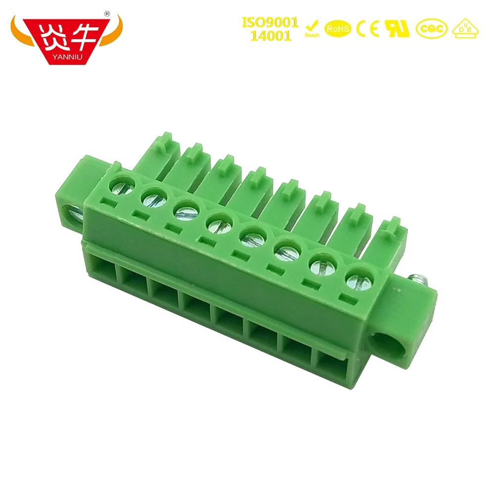 10Pcs 3.81mm 15EDGKM KF2EDGKM 3.81 EC381VM PCB PLUG-IN TERMINAL BlOCKS 2PIN ~ 12PIN MC 1,5/ 2-STF-3,81 1827703 PHOENIX CONTACT