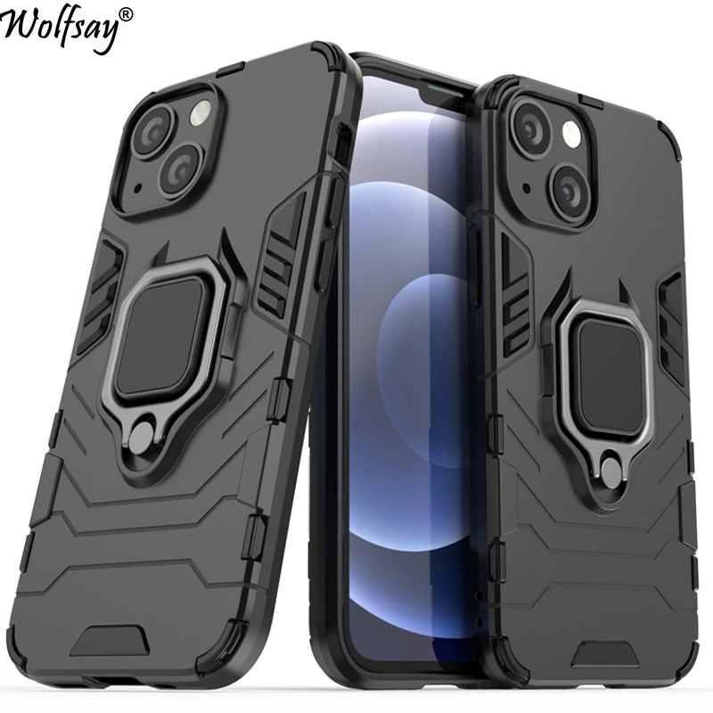 Per Iphone 13 Mini Custodia Paraurti Armatura Supporto Di Aspirazione Magnetico Copertura Completa Per Iphone 13 Mini Custodia Cover Per Iphone 13 Min