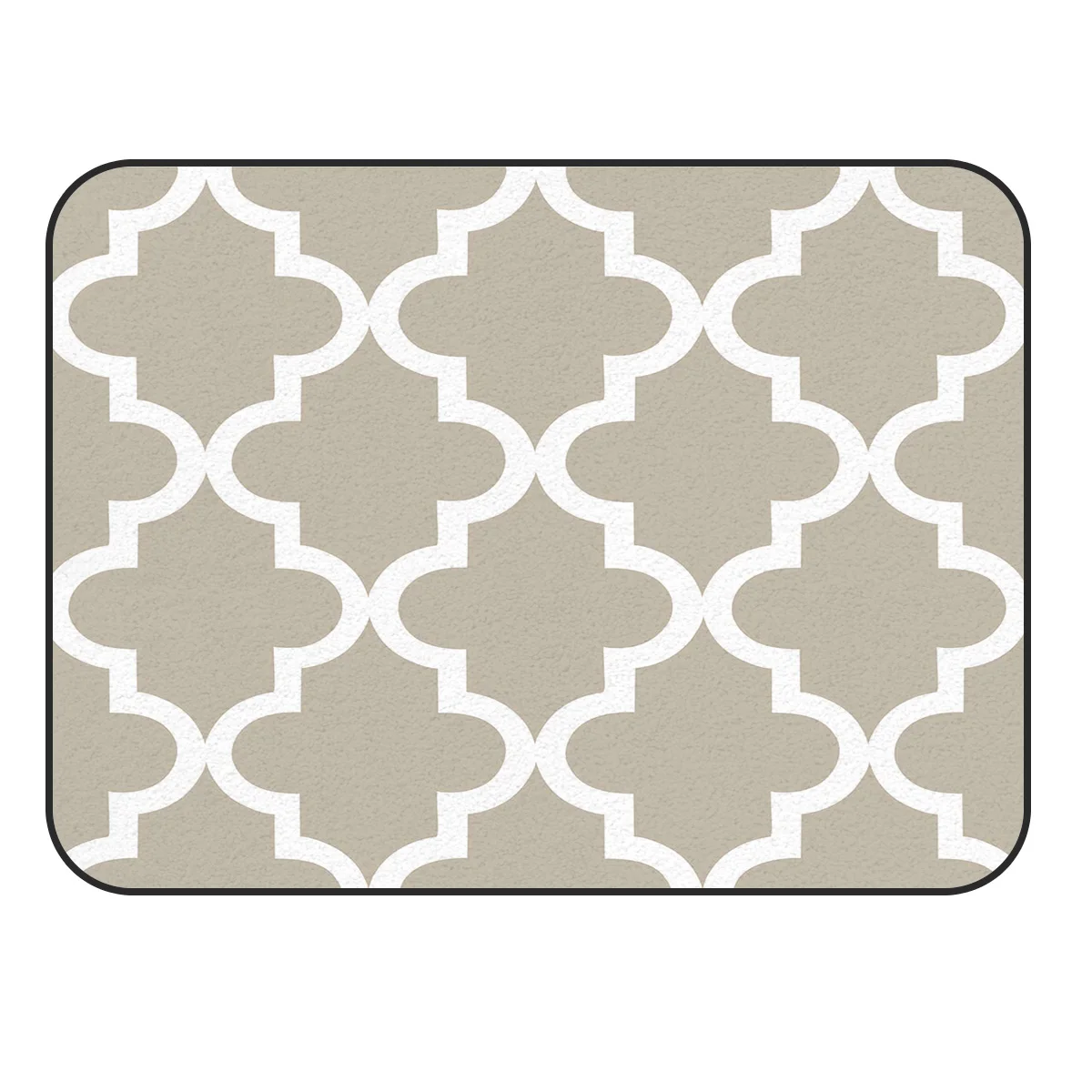 CHARMHOME мягкий ковер Противоскользящий ковер геометрическая решетка призматический Марокканский Стиль Серый ковер для гостиной коврик для домашнего декора