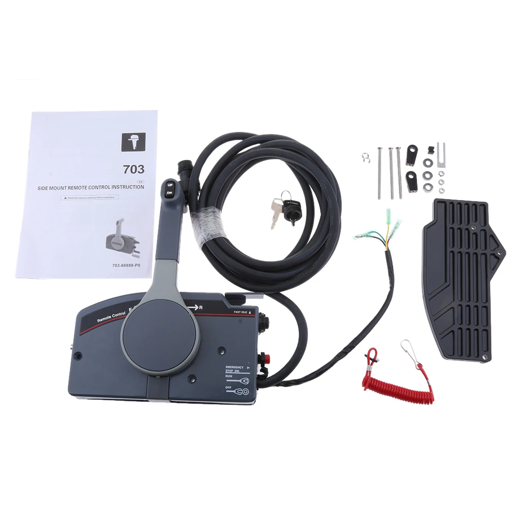 Marine Boat Engine Side Mount Remote Control Box (703-48205-16-00) for Outboard Motor