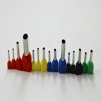 

50pcs TE2510 2512 4012 6014 10-14 16-14 Insulated Ferrules twin Terminal Block Cord End Wire Connector Electrical Crimp