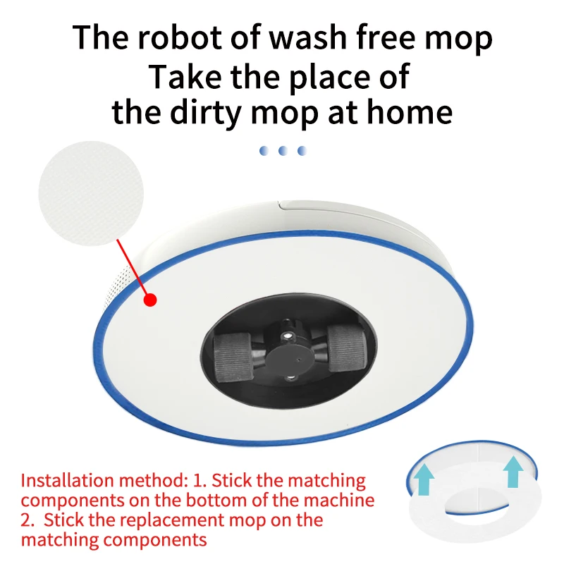 Mopping Robot Sweep Cleaner 4000mAh 230 mL Water Tank 300 Minutes Dry and Wet Washing Cloth Scrubber Machine For Floor No Vacuum 6