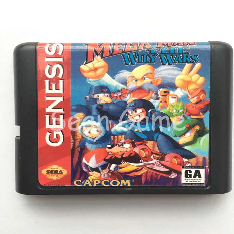 16 bit SEGA MD Game Dra Ball Z/Mega Man Wily Wars/Maximum Carnage Card for Sega Megadrive Genesis Video Game Console Cartridge - Цвет: Wily Wars