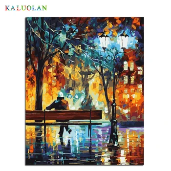 

Home Decor Wall Art Quadros Pictures For Living Room Painting by Numbers Diy oil Canvas Paint Coloring Love Waiting B376