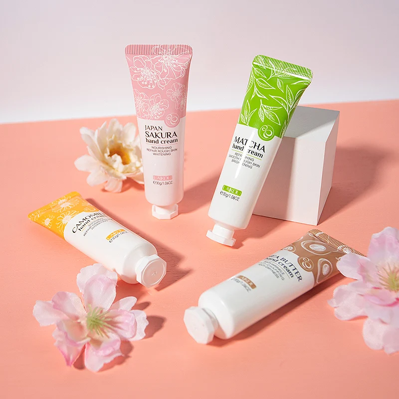 Shea Butter Camomile Matcha Japan Sakura Hand Cream Nourishing Brightening Moisturizing Hand Care 30g Korean Cosmetics Skin