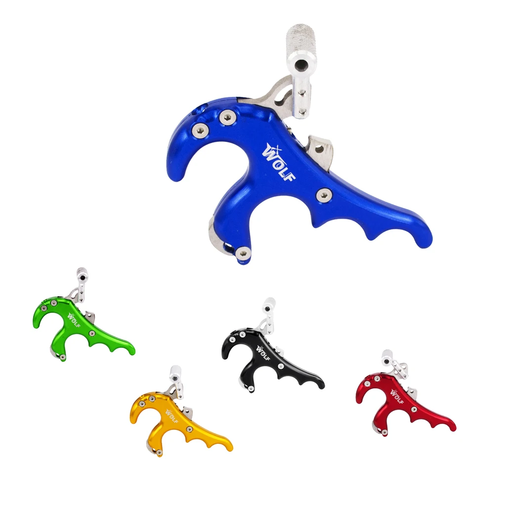 Compound Bow Release Aid 4 Finger Handle Grip Thumb Button Archery Accessory Thumb Release Trigger Shooting Target Accessories