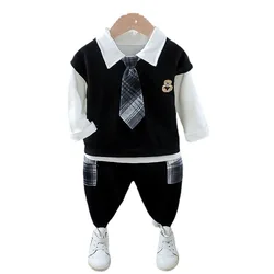 Vêtements de sport pour bébés garçons et filles, t shirt et pantalon 3, à la mode, nouvelle collection printemps automne pièces/ensembles 