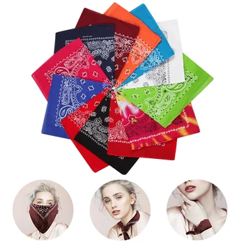 

12Pcs Paisley Bandanas Cotton Hip Hop Square Scarf Multi Colors Non Fading Large Bandanas for Women/Men/Boys/Girls