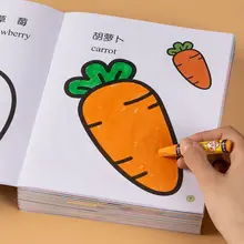 8 pces crianças imagem este jardim de infância aprender a pintar livro de cores para crianças