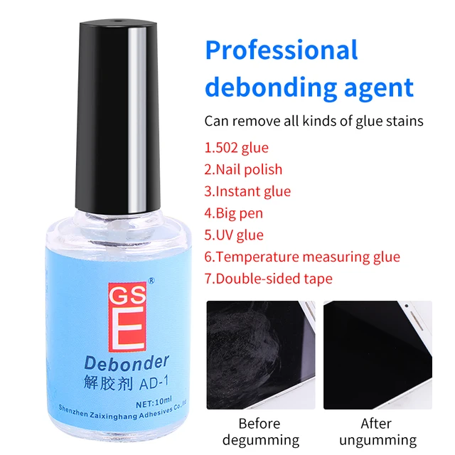 LUXIANIZI Super Glue Remover Debonder Household Acetone Cleaner For  Glass/wood board Glue Dissolving 100ml Degumming Agent - AliExpress