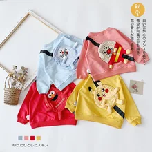 Лидер продаж, осенний хлопковый свитер с рисунком для маленьких мальчиков и девочек детская одежда для девочек, свитер