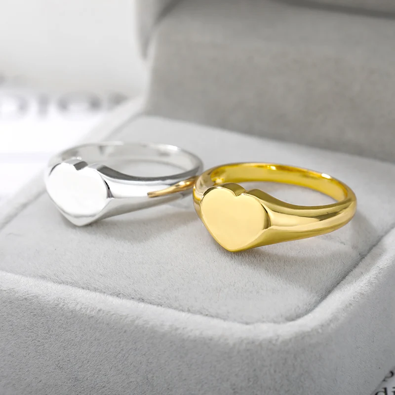 Gold Color Rings Stainless Steel Ring Finger Ring Gold Color Ring Wedding Rings Wedding Ring Sparkling Heart Ring Heart Shaped Rings Women Gold Color Stainless Steel Wedding Engagement Rings Female Jewelry Anniversary Gifts