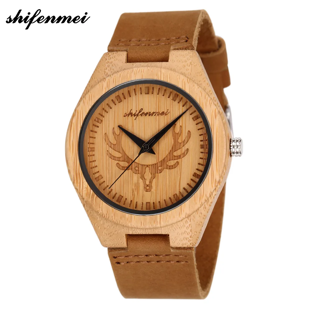 

Vtech shifnemei Auspicious Original Ecological Bamboo Watch Belt Watch Quartz Watch