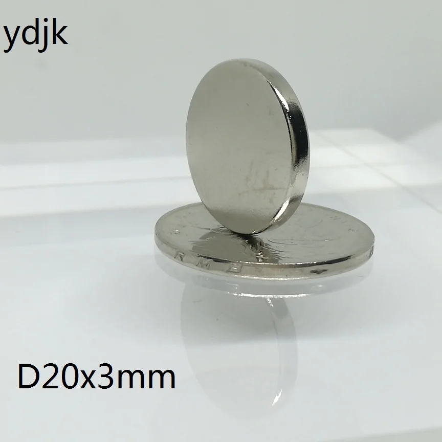 2, 5, 10, 20 шт./лот дисковый неодимовый магнит 20*3 мм N35 сильный неодимовый магнит 20x3 мм неодимовый магнит 20 мм x 3 мм