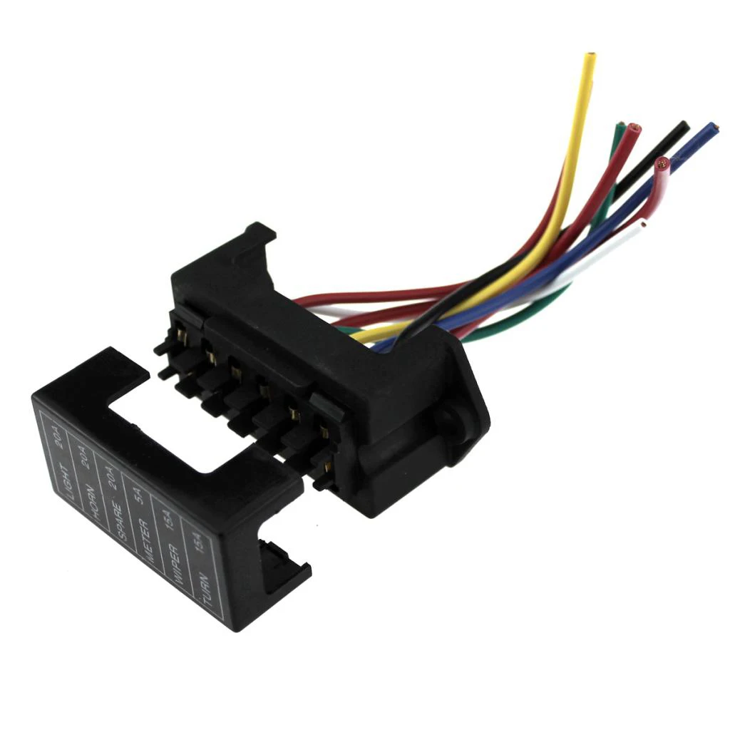 Automotive 6-Way Fusebox Fuse Holder Block For ATC ATO  Terminals