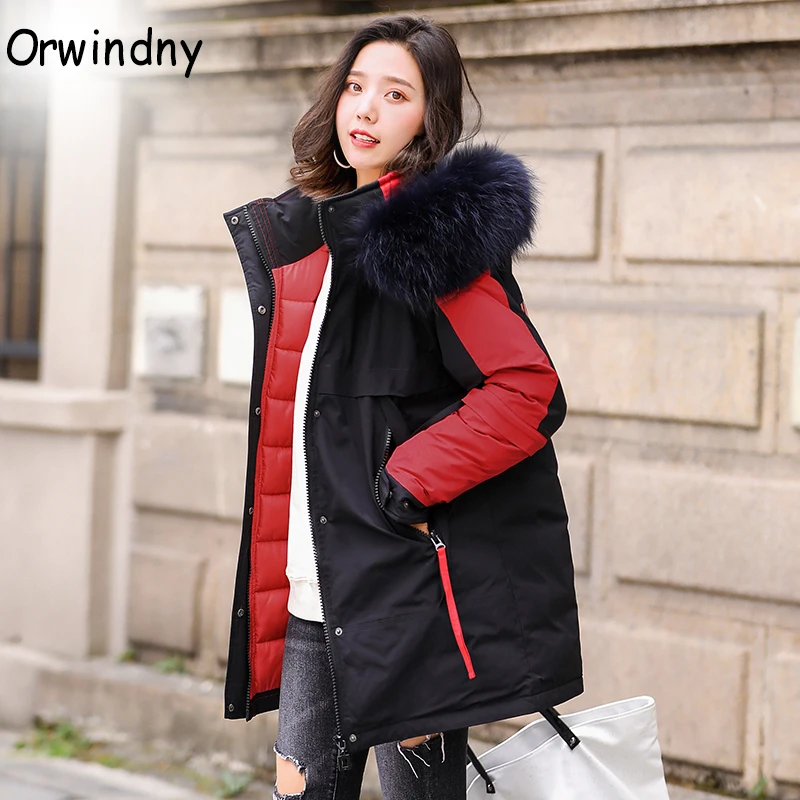 Зимняя женская куртка в стиле милитари, пальто размера плюс S-4XL с капюшоном, толстые теплые парки, куртка с хлопковой подкладкой, Женская Orwindny