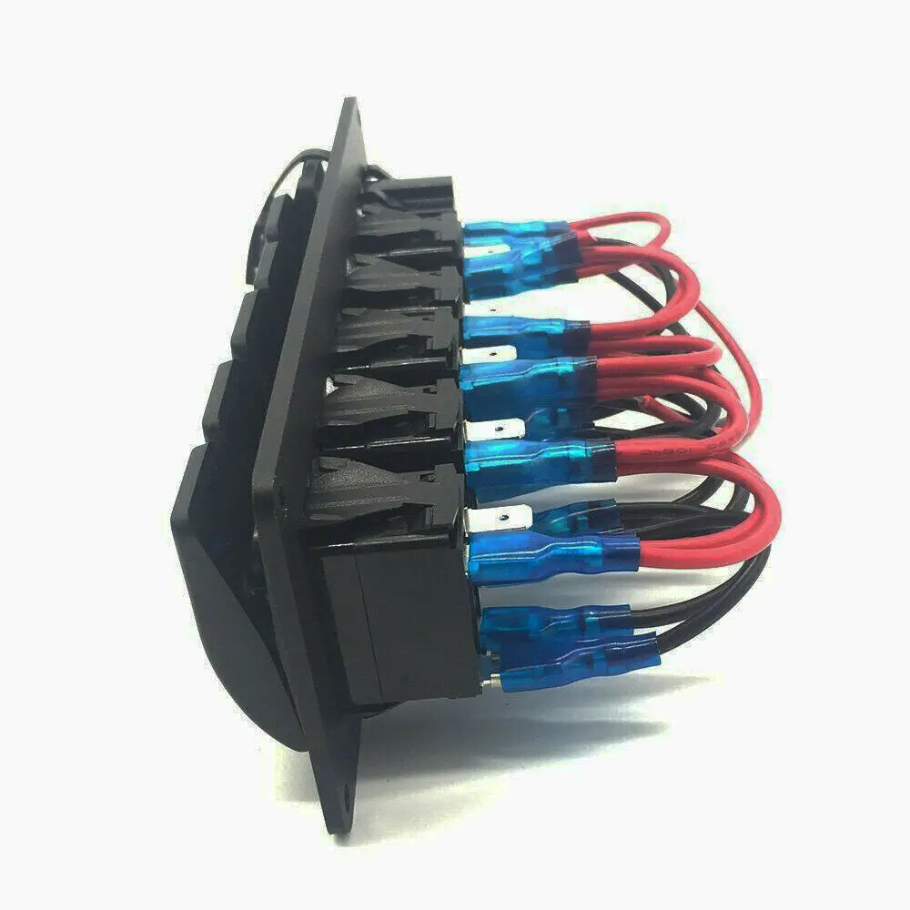 6 банд Автомобильная лодка морской кулисный переключатель панель двойной USB светодиодный выключатель напряжения