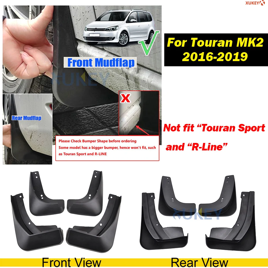 Брызговики для Vw Troc T Cross Jetta A7 T6 Tiguan Sharan атлас Teramont Caddy Touareg MK1 MK2 брызговики