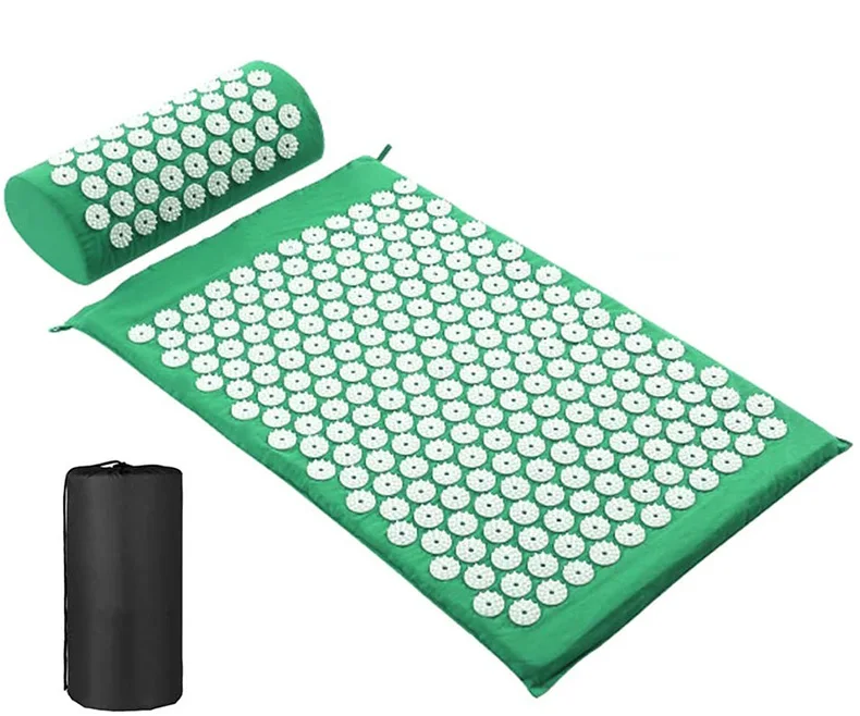 Acupressure Mat Massage Yoga Mat Massager Cushion Kuznetsov's Applicator Back Pain Relief Needle Pad Accupressure Mat Pillow Set