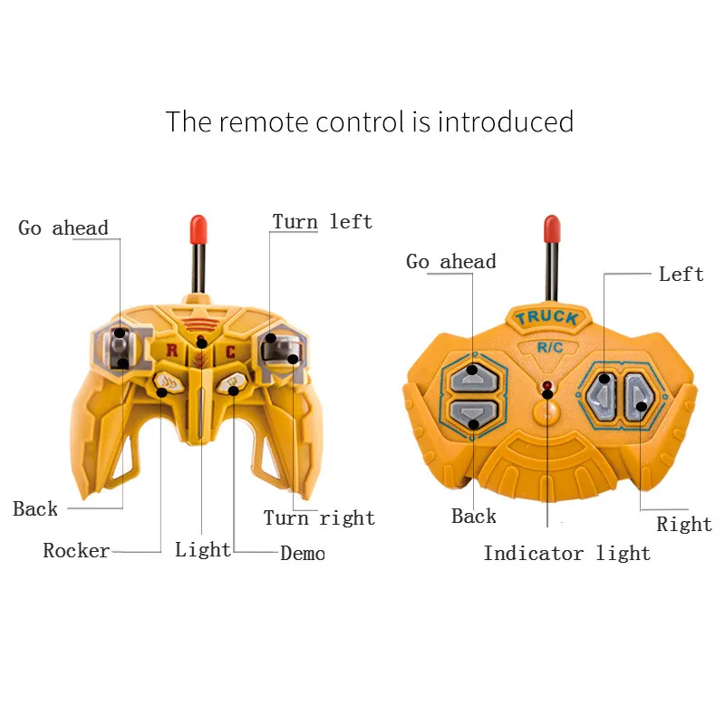 1: 30 High Speed Rc Car Wireless Remote Control Excavator Construction Vehicle Bulldozer Remote Control Car Toys for Children