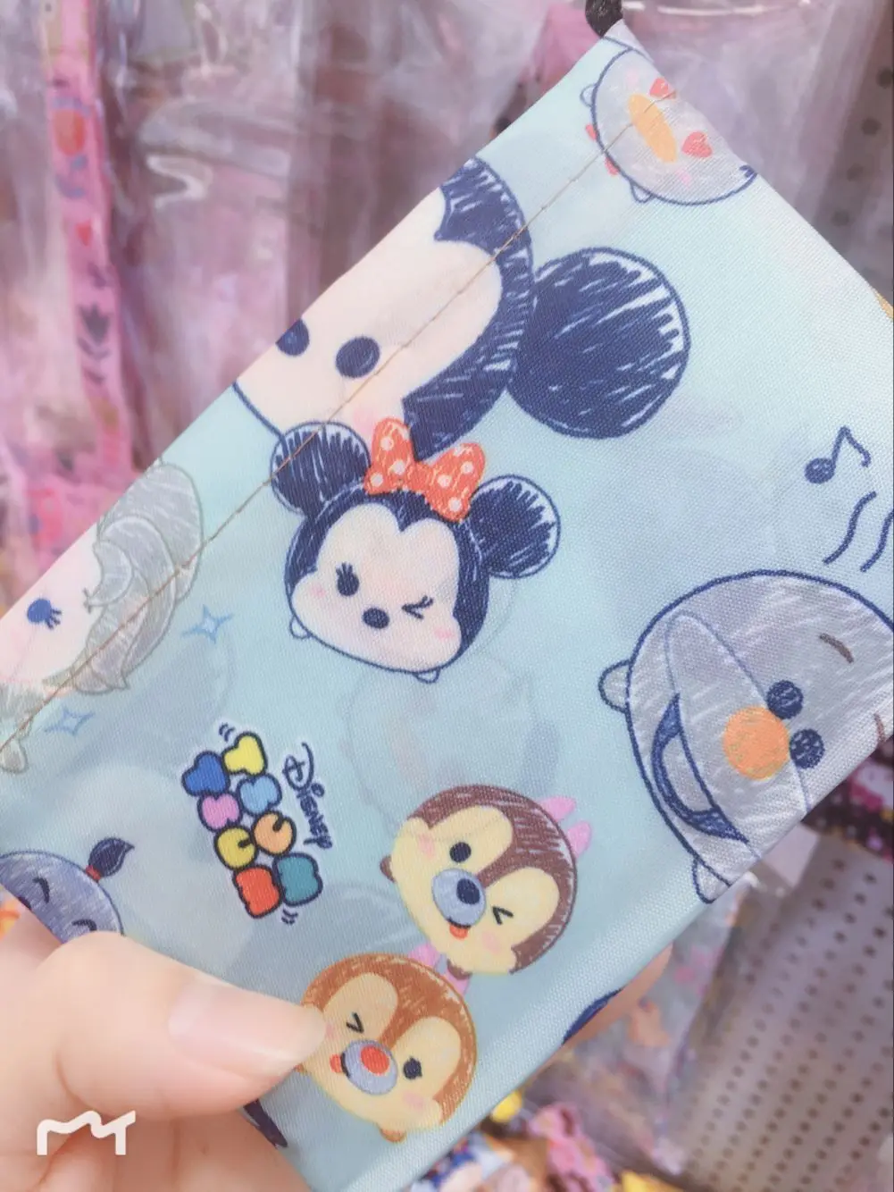 50*60cm Disney cartoon folding bag for shopping Mickey mouse bag storage High capacity green bag hand cartoon shoulder - Цвет: 3