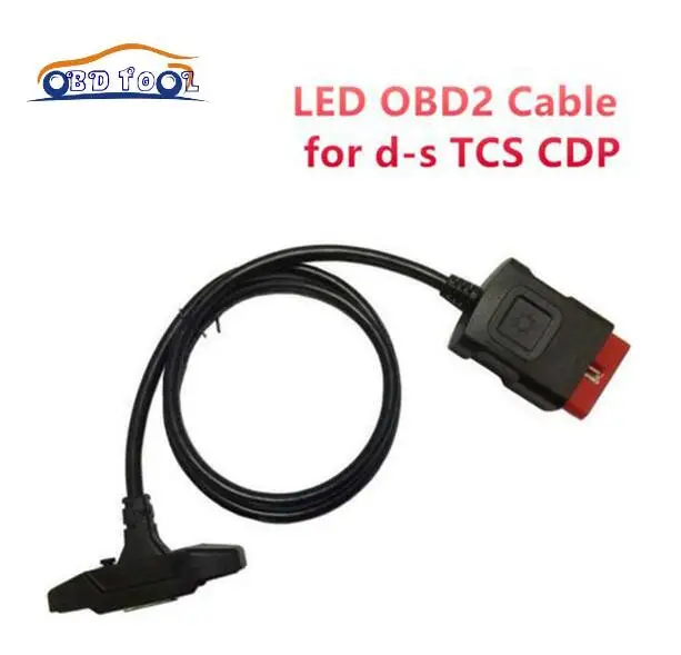 OBDII VD TCS cdp 16 pin Светодиодный основной кабель 16 pin OBD2 Тестовый Кабель для ПК с автомобилем/грузовиком для delphis autocome multidiag pro - Цвет: Красный