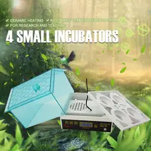 NEW Digital Temperature Small Brooder 4 Mini Hatchery Egg Incubator Hatcher for Chicken Duck Bird Pigeon Quail EU &US plug ttlife 7 digital chicken duck egg incubator temperature control automatic turning chicken hatcher encubadoras para pollos new