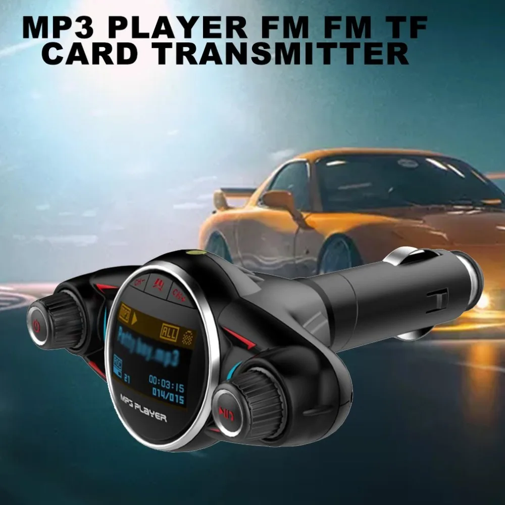 Автомобильный беспроводной Mp3 передатчик автомобильный Fm Tf карта музыкальный плеер телефон Hands-Free профессиональный модный портативный