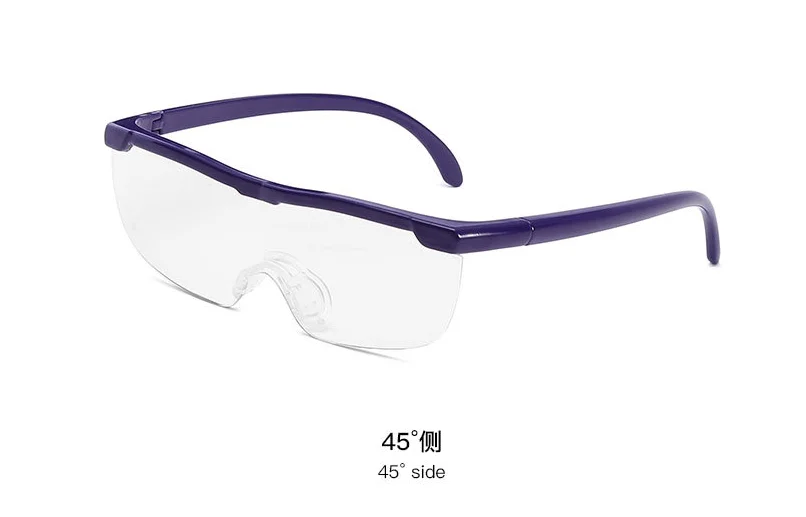 ТВ продукт большое поле зрения взрыва модель зум в 1,6 раза анти-синий свет лупа UV400 очки для чтения+250