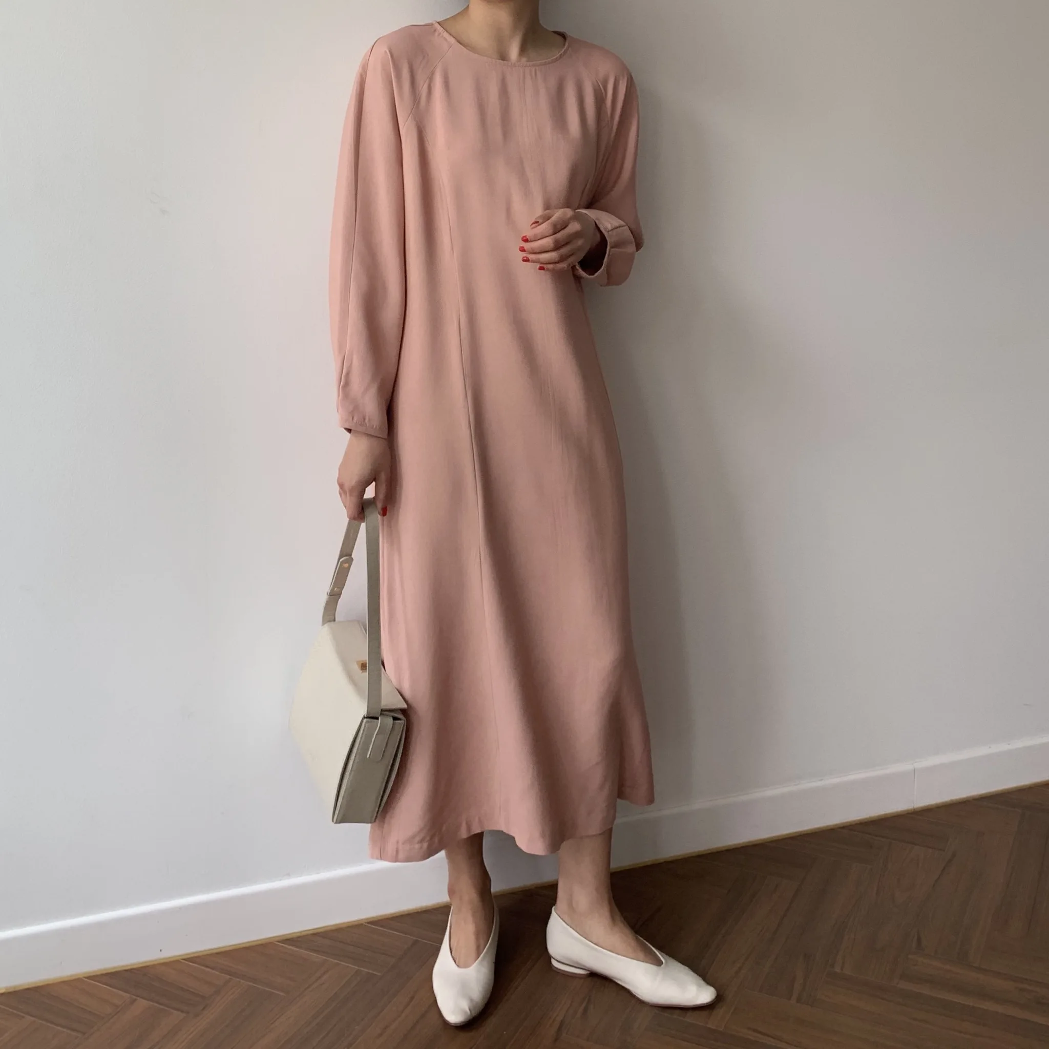 Женское осеннее длинное однотонное Бандажное платье с длинным рукавом vestidos с поясом Плюс Размер Robe Longue Femme Pink Sukienki Jurken