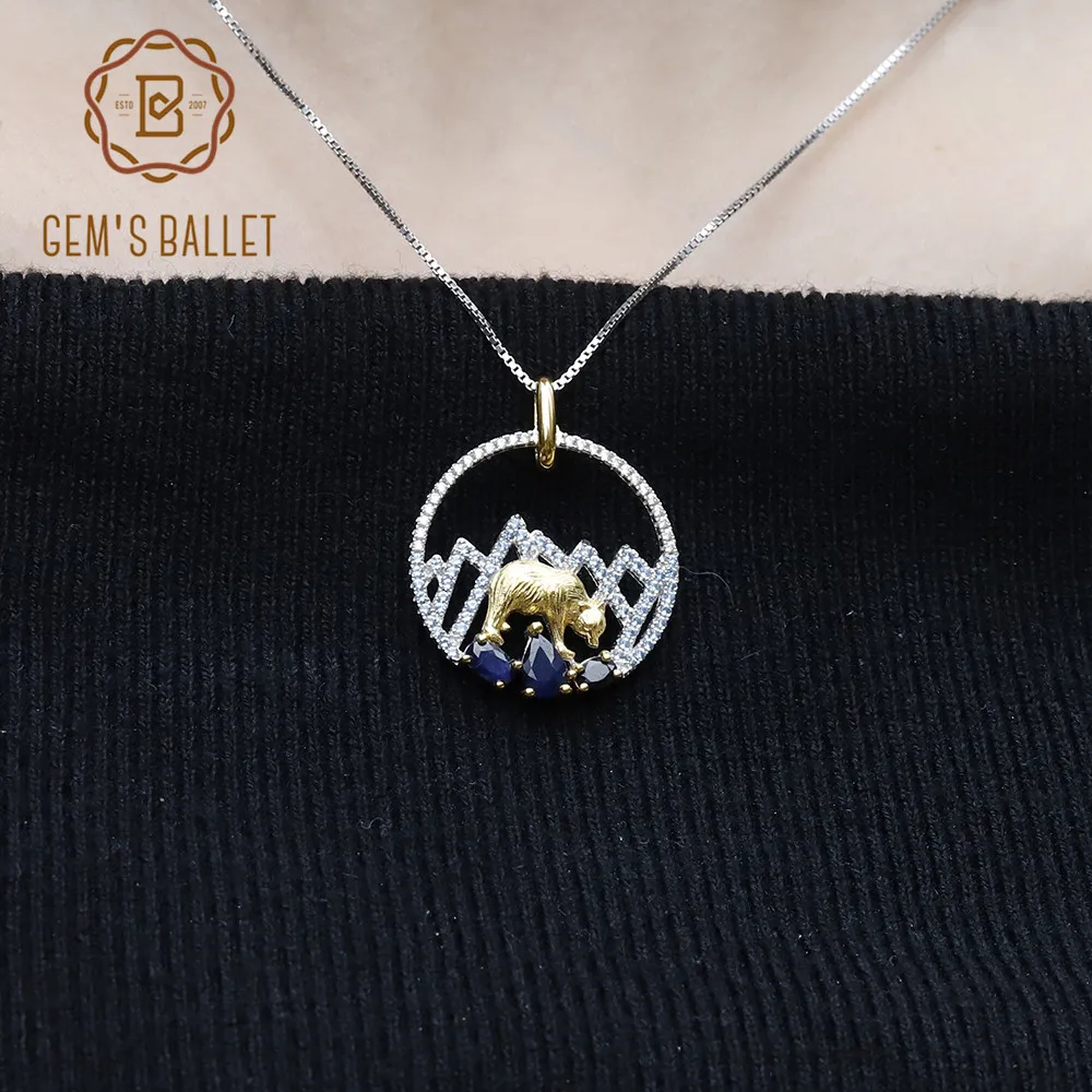 GEM'S BALLET 1.02Ct натуральный сапфир серебро 925 пробы ручная работа Снежная гора
