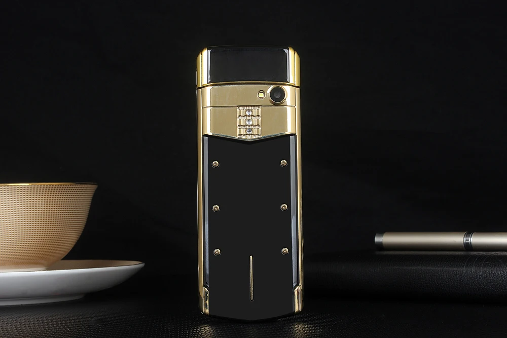 Роскошный Металлический ползунок для телефона с двумя sim-картами Bluetooth Dialer MP3 Вибрация мобильный телефон с камерой FM