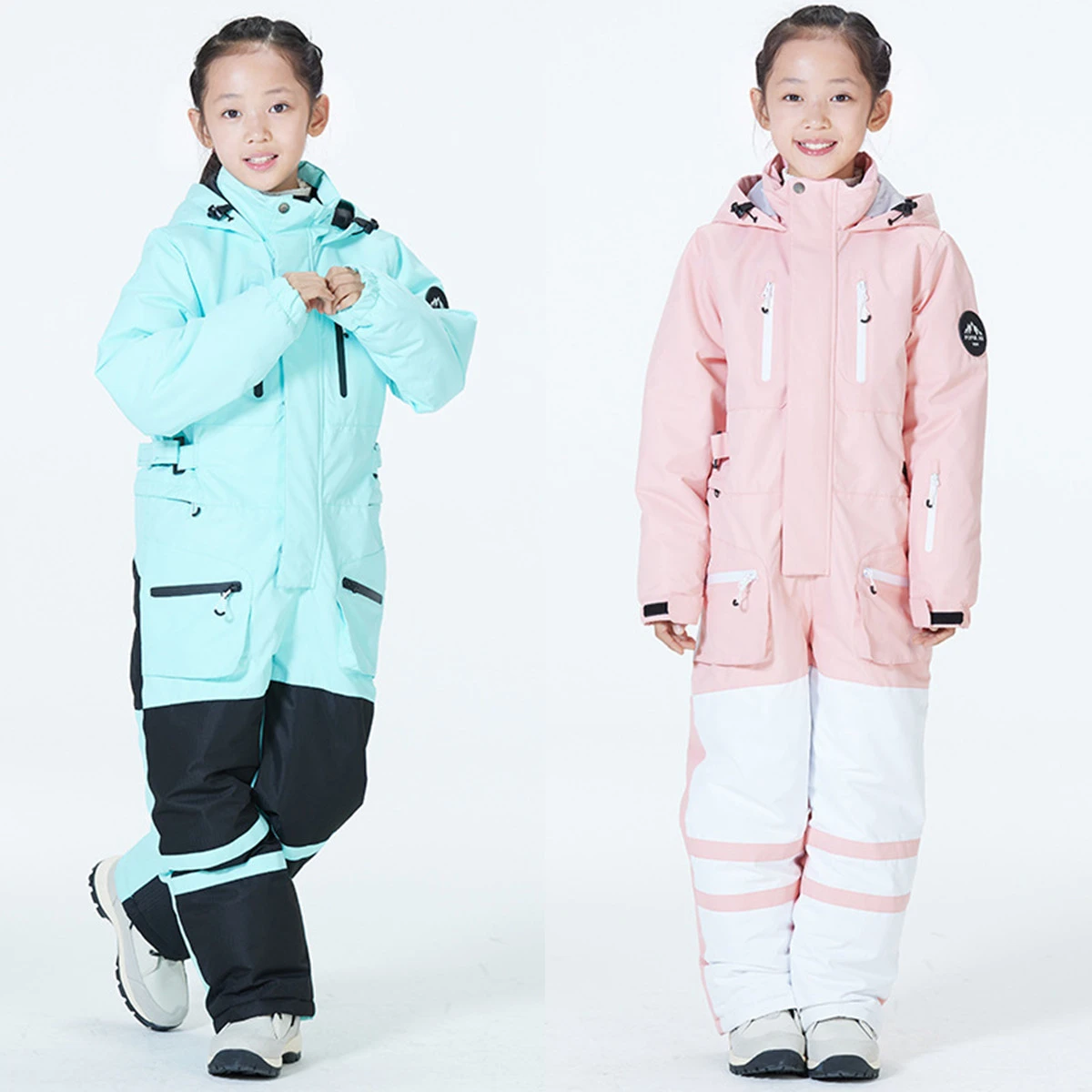 Ropa de nieve para niña, de chaqueta y pantalones de Snowboard, Mono de esquí, ropa de nieve cálida impermeable, traje térmico de nieve para niño y niña|Chaquetas de esquiar| - AliExpress