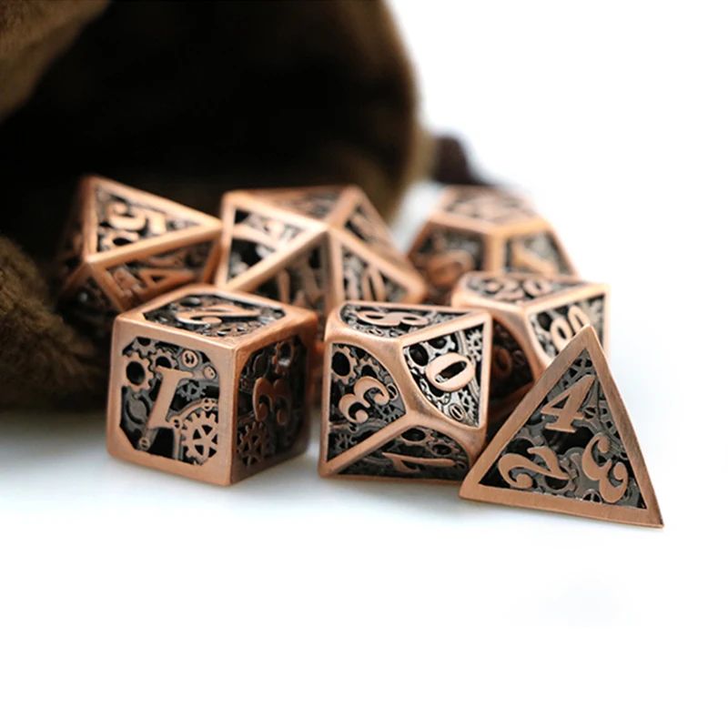 Металлические игральные кости dnd комплект нижнего белья выдалбливают набор