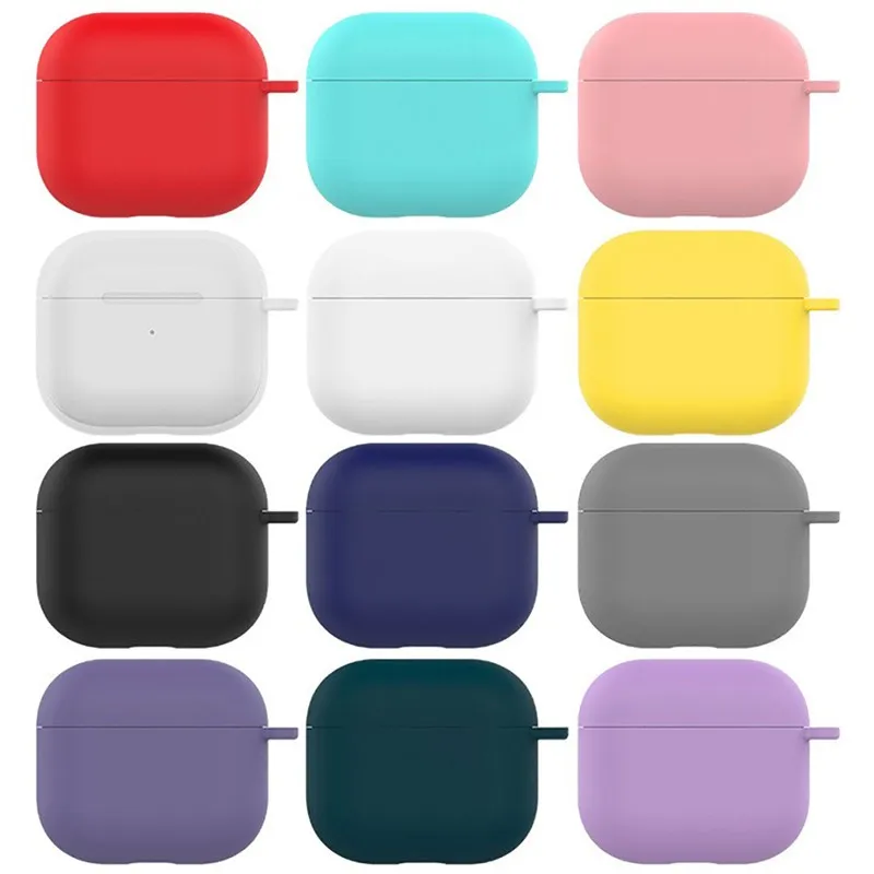 Противоударный силиконовый чехол для Apple Airpods 3 Bluetooth защитный беспроводных
