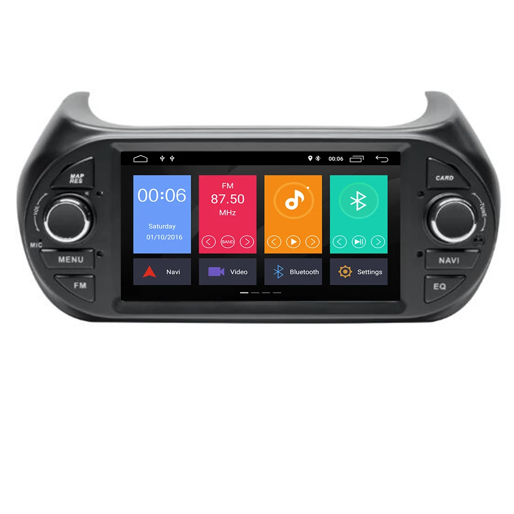 Восьмиядерный Android 9,0 2Din автомобильный DVD gps Navi для Fiat Fiorino Авторадио мультимедийный плеер USB DVR