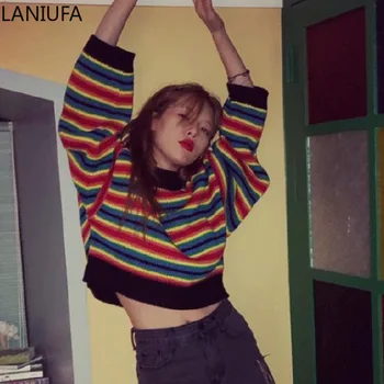 

2019 Autumn Winter knitted women sweaters pullovers long sleeve O-Neck Casual sweater women slim Pull Femme jumpers mujer P007