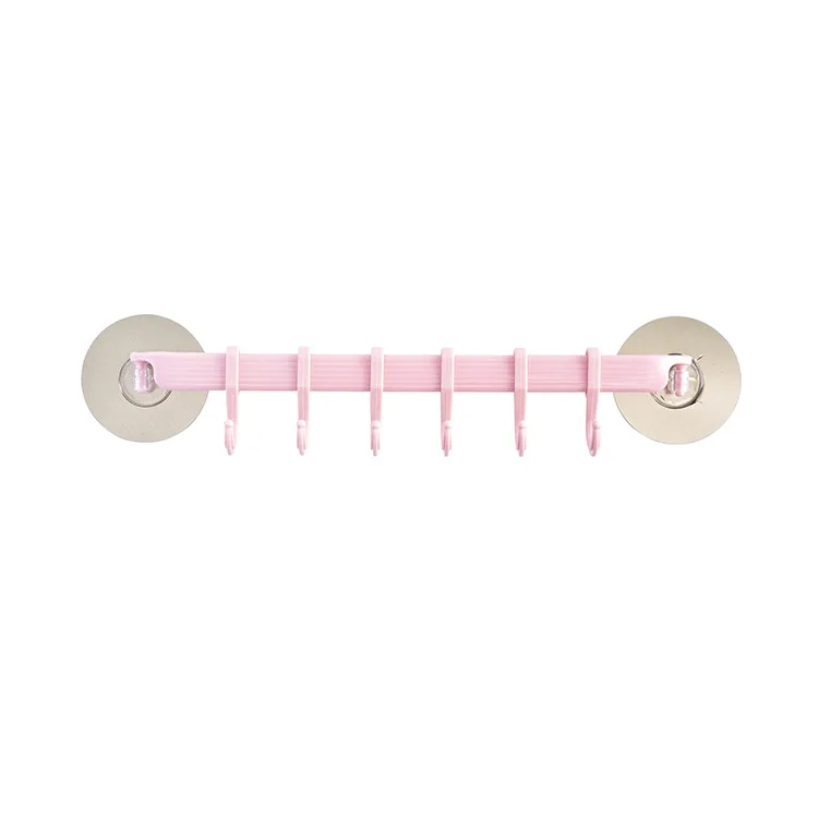 Kitchen Bathroom Hook Rack Double Suction Cup Towel Rack Hook Holder Lock Type Sucker Adjustable Double Cup Strong Hanging