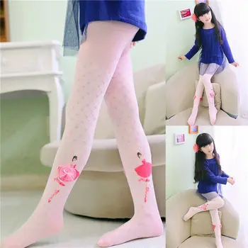 

1-10Y Princess Toddler Baby Kid Girls Cartoon Flower Tights White Black Stockings Pantyhose