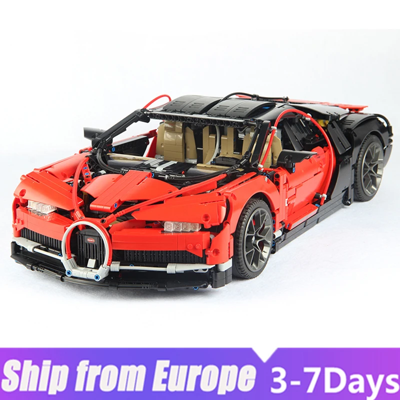 20086 Technic автомобиль спортивная гоночная машина красная модель конструктор