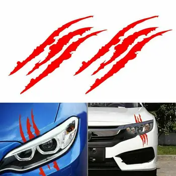 

Dropshipping! Auto Styling Car Sticker Reflective Monster Claw Scratch Stripe Marks Headlight Decal Car Stickers Car Accessories