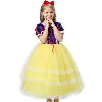 

Halloween Christmas Cosplay Snow White Costume Girls Princess Dresses