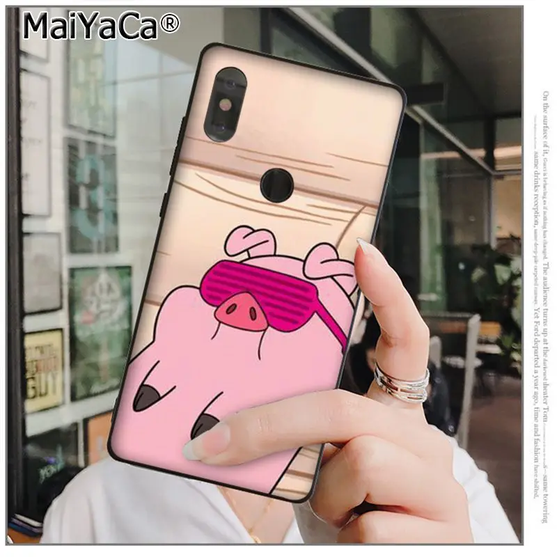 A12 MaiYaCa мультфильм аниме Гравитация падения свинья Coque Shell чехол для телефона Xiaomi 8 9 se Redmi 6 pro 6A 4X7 note 5 7 мобильные чехлы - Цвет: A12