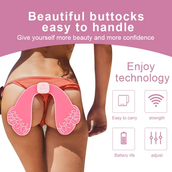 

Smart Remote Control Hips Muscle Trainer Body Sculpting Massager Gym Fitness Hips Sports Lose Weight ABS Stickers Nice Buttocks