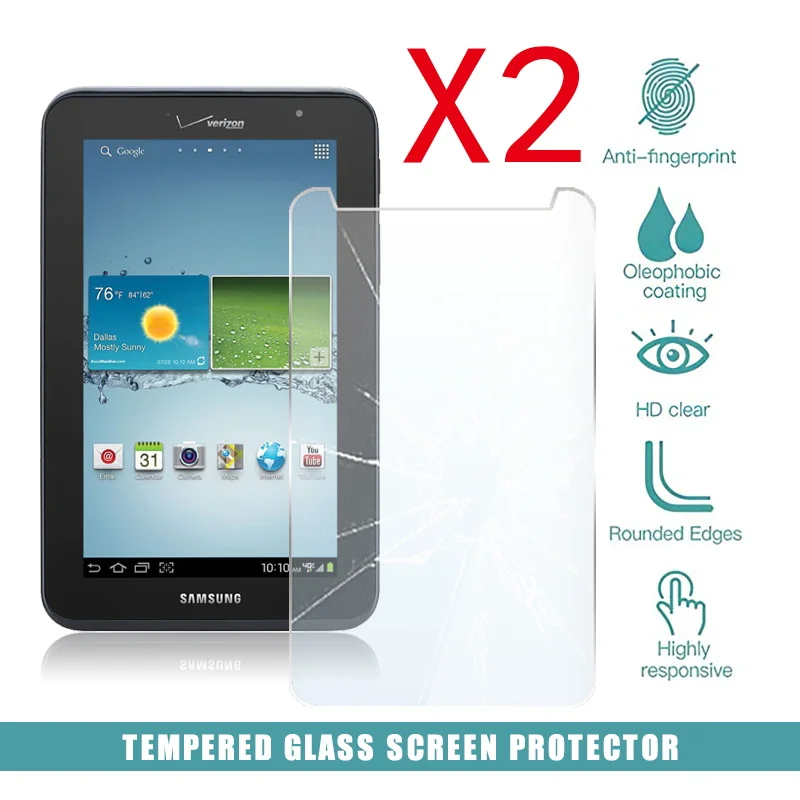

2 шт. планшет Защитная пленка для экрана из закаленного стекла Защитная крышка для Samsung Galaxy Tab 2 7,0 LTE I705 анти-экран поломки HD закаленная пленка