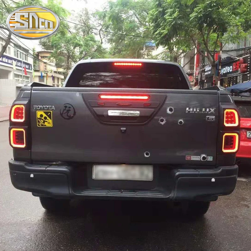 Для Toyota Hilux Revo- SNCN Многофункциональный Автомобильный светодиодный светильник на бампер, задний противотуманный фонарь, автомобильная лампа, тормозной светильник, задний багажник, светильник