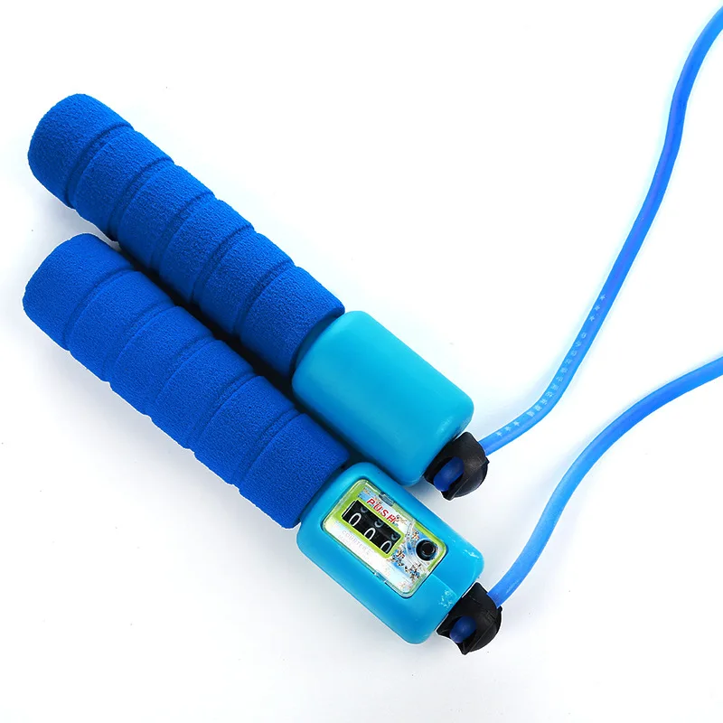 

New Style Children Outdoor Sports Fitness Jump Rope Creative Sponge Handle Anti-slip Count Jump Rope